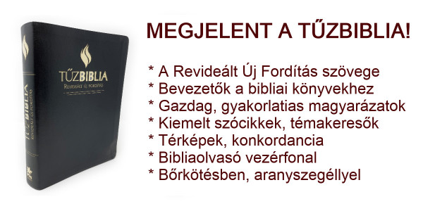 Tűzbiblia deluxe bőrkötés lekerekített gerinccel