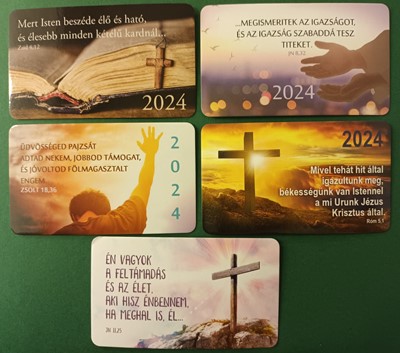 Kártyanaptár-csomag 2024 megváltás (5 darabos) (Csomag)