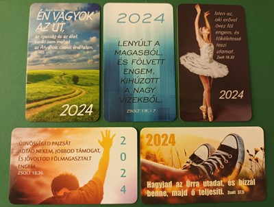 Kártyanaptár-csomag 2024 Én vagyok az Út (5 darabos) (Csomag)