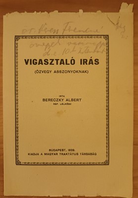 Vigasztaló irás (özvegy asszonyoknak)