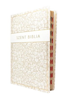 Biblia Károli nagy növénymintás regiszteres