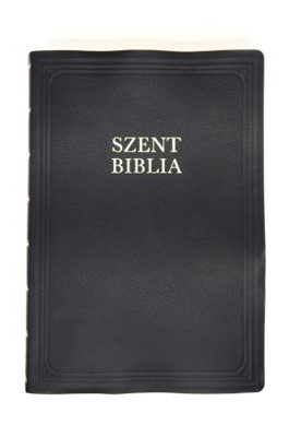 Biblia Károli nagy exkluzív bőrkötés fekete