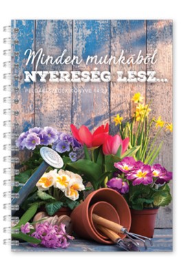 Spirálos jegyzetfüzet, kertész