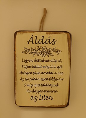 Falitábla Áldás
