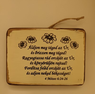 Falitábla Ároni áldás