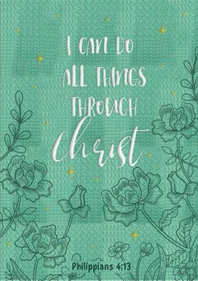 Exkluzív műbőr angol napló I Can Do All Things Through Christ