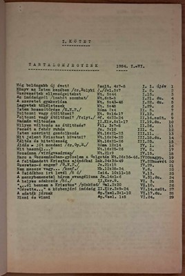 Pasaréti prédikációk 1984 I-II. kötet