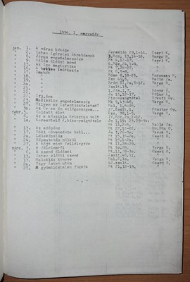 Pasaréti prédikációk 1994 I.-XII.
