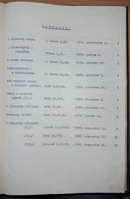 Pasaréti prédikációk 1974-1980