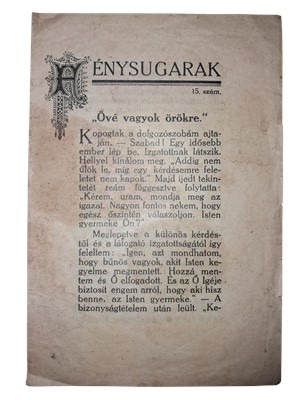 Fénysugarak 15. szám
