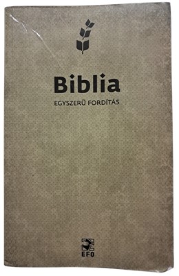 Biblia egyszerű fordítás texturált borító