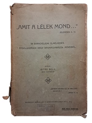 "Amit a lélek mond..."