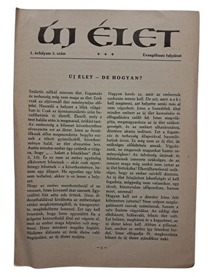 Új élet 1. évfolyam 2. szám