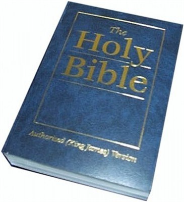 Angol Biblia King James Version Royal Ruby Text Bible - Navy (vinyl covered paperback / puhakötés)