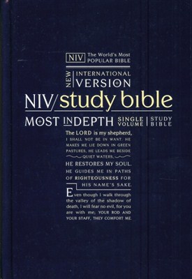 Angol Biblia New International Version Study Bible, Hardback, Navy (Hardback / Keménytáblás)