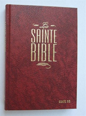 Francia Biblia Segond, bordó, keménytáblás (keménytáblás)