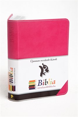 Biblia revideált Károli kicsi díszvarrott (ciklámen) (díszvarrott műbőr)