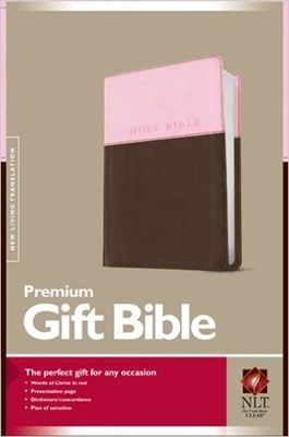 Angol Biblia New Living Translation Premium Gift Bible Pink / Dark Brown (Tutone)