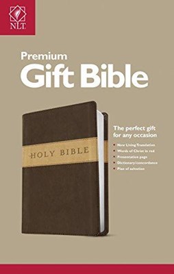 Angol Biblia New Living Translation Premium Gift Bible Dark Brown / Tan (Tutone)