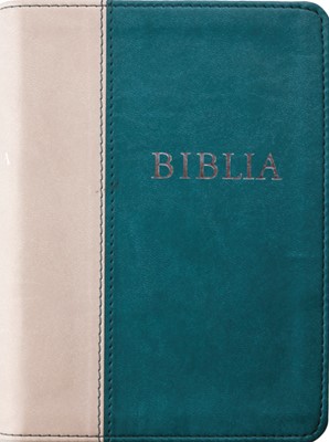 Biblia revideált új fordítás, közepes, műbőr, sötétzöld-szürke (Műbőr)