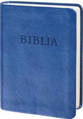 Biblia revideált új fordítás, zsebméretű, műbőr, kék (Műbőr)