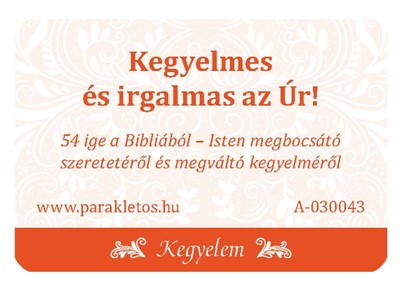 Kegyelmes és irgalmas az Úr! - 54 ige a Bibliából (Csomag)