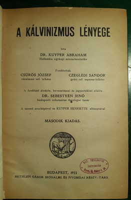 A kálvinizmus lényege (Kemény) [Antikvár könyv]