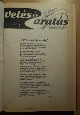 Vetés és aratás 4.-6. évfolyam (Könyvkötői műbőrkötés) [Antikvár könyv]