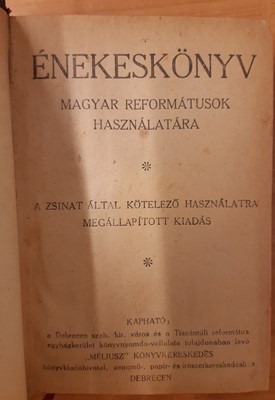 Énekeskönyv magyar reformátusok használatára