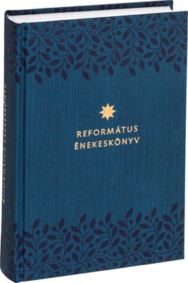 Református énekeskönyv (sötétkék, levélmintás) (Keménytáblás vászonkötés)