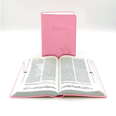 Biblia revideált Károli kisméretű, rózsaszín
