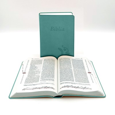 Biblia revideált Károli kisméretű, türkiz