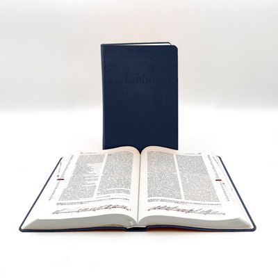 Biblia revideált Károli nagyméretű, sötétkék (Műbőr)