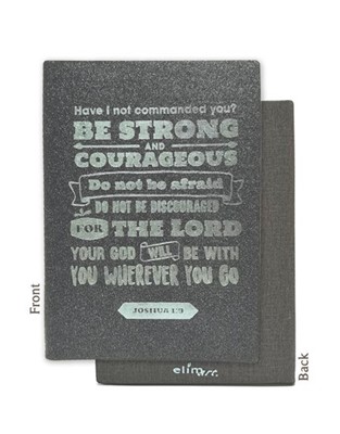 Exkluzív műbőr angol napló Be Strong and Courageous