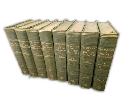 The Treasury of the Old Testament Vol. I-IV. - The Treasury of the New Testament Vol. I-IV. (Kiadói félbőr keménytáblás) [Antikvár könyv]