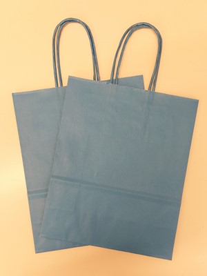 Sodrottfüles papírtáska közepes, világoskék [Gift]