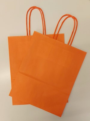 Sodrottfüles papírtáska közepes, narancssárga