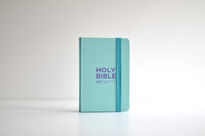 Angol Biblia - New International Version, Pocket Mint Polka-Dot Notebook Bible (Keménytáblás, vászon)