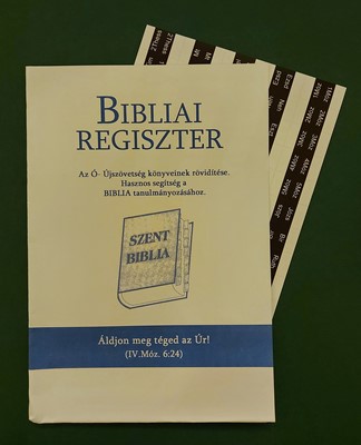 Bibliai regiszter (fekete)