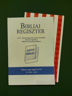 Bibliai regiszter (piros)