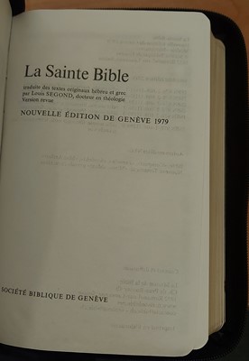 Francia Biblia Segond 1979, zsebmértű, aranyszegélyes, zippzáras (műbőr, zippzáras,aranszegély) [Antikvár könyv]