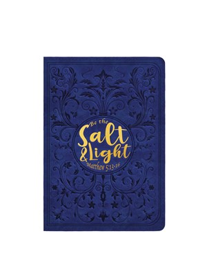 Exkluzív műbőr angol napló, Salt & Light, royal blue