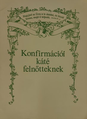 Konfirmációi káté felnőtteknek (Füzetkapcsolt) [Antikvár könyv]