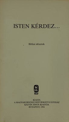 Isten kérdez... (Füzetkapcsolt) [Antikvár könyv]