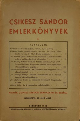 Csikesz Sándor emlékkönyvek 4. (Papír) [Antikvár könyv]