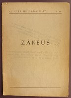Zákeus - A bűnösök barátja - A jóvátétel öröme (Füzetkapcsolt) [Antikvár könyv]