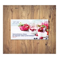 Zsebnaptár 2024 gyümölcsjoghurt (Gyönyörködj az Úrban...) (Papír)