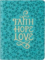 Exkluzív műbőr napló Faith Hope Love