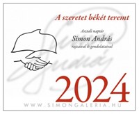 Asztali naptár 2024 A szeretet békét teremt