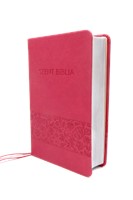 Biblia Károli mini málnavirágos (Műbőr)